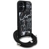 Etui Karl Lagerfeld Crossbody Grained    Pattern & Logo do iPhone 16 czarny